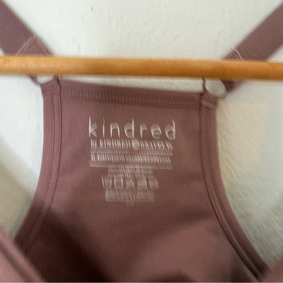 Kindred Bravely Wireless Ribbed Bralet Brown Lounge Nursing Bra Size XL - Picture 2 of 7